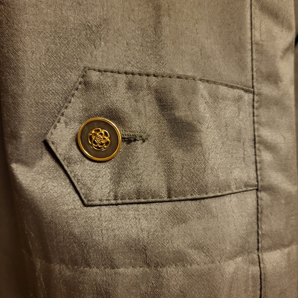 Vintage MS Cambridge Muted Olive Green-Gray Coat Size 16 - Picture 13 of 13